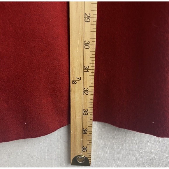 BB Dakota Women's Wool Blend Pea Coat Large Red Fully Lined Snap Button Close - Picture 8 of 9